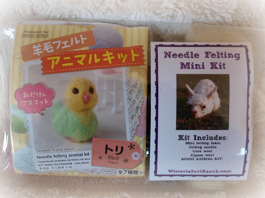 Mini Needle Felting Kit with BONUS Animal Kit! Your Choice- Bird or Cat –  Wisteria Suri Ranch