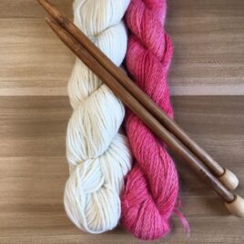 Alpaca Yarn Starter Gift Set- Power Pink Suri Alpaca Yarn