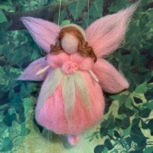 needle felted fairy